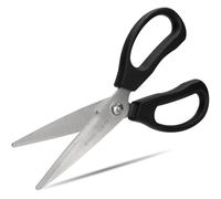 KUNIFU Heavy Duty Kitchen Scissors, All Purpose, Ultra Sharp Stainless Steel, Serrated Edge, Silver, Dishwasher Safe, Come Apart, Cooking Cutter for Chicken, Meat, Poultry, Fish, Herbs, Grape