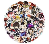 Kunikida Doppo Sticker Pack 50pcs, Vinyl Anime Sticker Decals for Water Bottles Laptop Skateboard Notebook, Gift for Adults Kids Teens