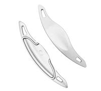 KUNIO 2 Pieces Steering Wheel Shift Paddles Extension Paddles Steering Wheel fit for Hyundai I30N 2019 2020 2021 2022 2023 Metal Paddle Shifter Extensions Interior Decoration Accessories Silver