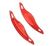 KUNIO 2 Pieces Steering Wheel Shift Paddles Extension Paddles Steering Wheel fit for Hyundai I30N 2019 2020 2021 2022 2023 Metal Paddle Shifter Extensions Interior Decoration Accessories Red