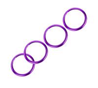KUNIO 4pcs Car Ventilation Rings Console Air Conditioning Decoration Ring Fits Audi A1 Ventilation Nozzles Accessories Car Air Outlet Aluminium Alloy Ventilation Openings Inner Ring Purple