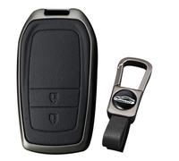 KUNIO Car Key Shell Fits for Toyota Yaris Cross Yaris Hybrid RAV4 Aygo GR 2020 2021 2022 2023 Key Protection Zinc Alloy Key Case Key Fob 2 Buttons Black