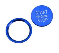 KUNIO Car Start Button Sticker Fits Audi A4 A6 A5 Q5 A7 Q7 Car Start Button Cover Ignition Switch Sticker Start Button Trim Decor Car Start Button Decoration Ring 2 Pieces Blue