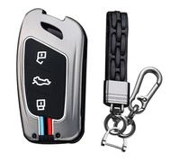 KUNIO Key Case Fits MG MG4 MG5 MG6 EV MG HS GT ZS EV ZX Fits Roewe RX3 RX5 RX8 ERX5 I6 I5 Keyless Metal Case Key Cover Case Key Fob 3 Buttons, A Black, Keyless 3 Tasten