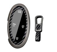 KUNIO Key Case for Hyundai Ioniq 6 KONA Azera Santa Fe Hybrid Elantra Tucson Sonata 2023 2024 2025 Metal Case Car Key Protection Key Chain Gift 5/7 Buttons B Black