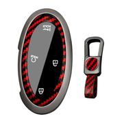 KUNIO Key Case for Hyundai Ioniq 6 KONA Azera Santa Fe Hybrid Elantra Tucson Sonata 2023 2024 2025 Metal Case Car Key Protection Key Chain Gift 5/7 Buttons B Red