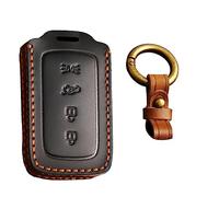 KUNIO Key Cover fit for Maserati Grega Grecale Levente Giberi 2022 2023 2024 Key Cover Case Leather Keychain Keyring Key Cover Key Case Key Chain 4 Buttons Black