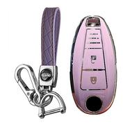 KUNIO Key Cover fit for Suzuki Vitara Swift Ignis Kizashi SX4 Baleno Ertiga Samurai S-Cross Key Cover Case Key Cover TPU Key Case Key Fob 3 Buttons A Purple