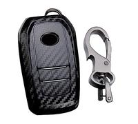 KUNIO Key Fob Cover fit for Toyota Yaris Cross Yaris Hybrid Rav4 Aygo GR Sport 2020 2021 2022 2023 ABS Key Cover Key Protection Key Chain 2 Buttons C Black