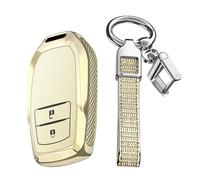 KUNIO Keyless Key Case Fits Toyota Yaris Cross Yaris Hybrid Rav4 Aygo GR 2020 2021 2022 2023 Car Key Case PC Protective Key Ring, 2 buttons gold, 2 Tasten