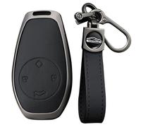 KUNIO Keyless Key Cover for Leapmotor T03 S01 C11 for Leap Motor Key Protector Zinc Alloy Housing Key Cover Key Fob 4 Buttons A Black