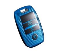 KUNIO Keyless Key Fob Case for Kia - Sportage, Rio, Niro, Sorento, Stonic, Ceed, Picanto, GT Line, X-line, Soul, K3, KX3 - TPU Car Key Cover - Blue - 3 Buttons