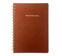 KUNITSA CO. Food and Exercise Journal for Women. Track Meals, Nutrition and Weight Loss - 90 Days (Walnut Brown)