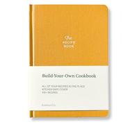 KUNITSA CO. Recipe Notebook - Keepsake Gift. Hardcover Blank Recipe Book to Write in Your Own Recipes, with Journaling Prompts about the Chef. 100 recipes (Mustard Yellow)