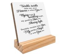 Kunlisa Wood Plaque Sign - Angel Baby Memorial Gift for Miscarriage, Loss of Pregnancy, Sympathy for Mothers and Parents 1122KY-DZMH