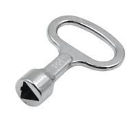 KUNLLP 1 PCS Universal Triangular Slotted Key for Distribution Box Valve Key Wrench Electric Cabinet Lock Elevator Door Key Wrench(Triangle)