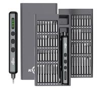 KUNLUN Electric Screwdriver Set, 68 in 1 Cordless Rechargeable Mini Screwdriver Set with 64 Magnetic Bits S2 Steel with Led Light, Small Electric Screwdriver for Laptop Watch Camera Repair (70 in 1)
