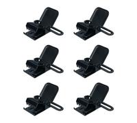 KUNN 2 inch Suspender Clips Heavy Duty Suspender Clips Metal Holder Clips, Black, 6