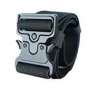KUNN 2-Inch Work Tool Belt for Men with Quick-Release Buckle, Heavy Duty Adjustable Electrician Belt for Tool Pouch & Holders, Fits 32" to 51" Waist - for Construction, Carpenters and Builders,Black