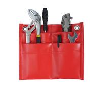 KUNN Firefighter Tool Pouch 4-Pocket Inside Turnout Coat Bunker Pocket Durable Tool Organizer Red