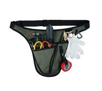 KUNN Garden Tool Belt,Durable Adjustable Tool Belt Waist Pouch with 4 Pocket for Women Men Gardeners Florist Army Green