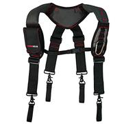 KUNN Gel Tool Belt Harness Padder, Suspender with 4 Pcs Tool Belt Loop and 1 Piece Carabiner 1 Construction Phone Holder…
