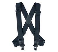 KUNN - Perry Suspenders for Men, 2" Suspenders with Side Clip, Heavy Duty Suspenders with Hook at the End, Black