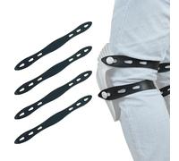 KUNN Rubber Straps for Knee Pads, Replacement Straps for Knee Pads, Set of 4, Black