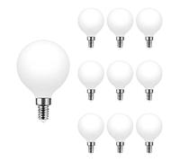 KUNOQXHA G45 LED Light Bulb 5W Globe Vanity Bulbs 50W Equivalent Warm White 3000K 500LM E14 Candelabra Base Round Night Light Bulb for Makeup Mirror Bathroom Home Lighting 10 Pack