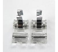 KUNPENG - # CY-722WL 2pcs National Low Shank Roller Foot Foot for Featherweight Singer 221, 222, 221k