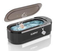 KUNPHY Ultrasonic Jewellery Cleaner, Ultrasonic Cleaner Machine 12oz 46KHz, Professional Sonic Cleaner with One-Touch Operation, Ultrasonic Cleaner for Rings, Glasses, Jewelry, Dentures