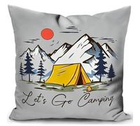 KUNQIAN Campervan Accessories UK Motorhome Caravan Gadgets Decor Cushion Cover Camping Pillow Holiday Decorations Camper Sofa 18"x18"(45x45cm) Grey