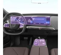 KUNQING Car Interior Center Console Transparent TPU Paint Protective Film Anti Scratch Sticker LCD Screen PPF Film for BMW IX 2022-2024