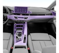 KUNQING Car Interior Center Console Transparent TPU Paint Protective Film Anti Scratch Sticker LCD Screen PPF for Audi A5 S5 2021-2024