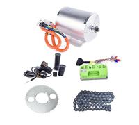 Kunray Electric Brushless Motor Kit 72V 3000W Motor with Temperature Sensor 6mm² Phase Wires, Electric Scooter Motor Max 6700RPM 80A Fardrive Controller for Go Kart Dirt Bike Razor Upgrade Kit