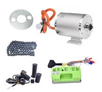 Kunray Electric Dirt Bike Motor 48V 2000W 4300RPM Brushless Motor Kit with Temperature Sensing 45A Fardrive Controller T8F Sprocket Chain Electric Go Kart Kit for Electric Scooter Motorcycle DIY Part