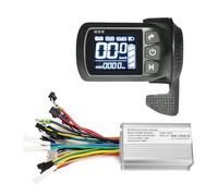 Kunray Electric Scooter Controller Kit with LCD Display Switch Panel 24-48V 350W Motor Speed Controller for Electric Scooter Electric Bicycle Brushless Motor Controller