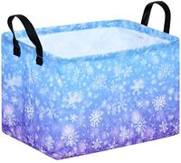KUNRO Christmas Gift Storage Basket Rectangle Toy Bin storage organizer for Nursery Hamper Home,Kids Bedroom Laundry Hamper Baby Shelf Baskets.