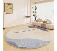 Kunsen Bed Room Carpets For Floor 120x120cm Bleu The modern striped pattern that can be washed is suitable living rooms and bedrooms Large Area Rug Children'S Carpet