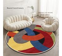 Kunsen Boys Bedroom Rug 80x80cm Rouge Bleu Soft and durable modern stripes for use in the living room bedroom, especially by bedside Kids Rugs Bedrooms Girls Dressing Accessories
