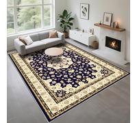 Kunsen Easy To Care Rugs For Living Room blue 130x190cm, Modern floral design for the entrance of living room corridors