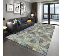 Kunsen Girls Room Accessories living rugs medium Yellow Blue and gray easy to care for teenagers' bedroom 120x200CM very large