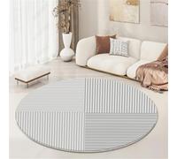 Kunsen House Rugs 40x40cm Gris Soft and durable modern stripes for use in the living room bedroom, especially by bedside Teen Decor Waschbarer Teppich Wohnzimmer