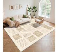 Kunsen Shed Resistant Lounge Rugs 70x140cm, sand color Modern stripes for the kitchen and living room