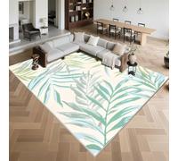 Kunsen Soft Rug for Bedroom 140x200cm,Leaf Pattern,Low Pile for Living Room,Laundry,Playroom Begige