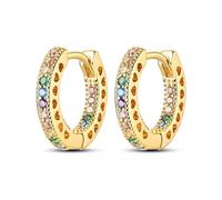 KUNSIR 925 Silver Earrings Womenz Hoop Earrings Hypoallergenic 1 Pair Bright Star River Earrings Best Gift for Women 14k Gold Earrings