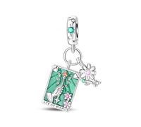 KUNSIR 925 Sterling Silver Charms fits European Bracelets Pandora Charms Heart Animals Bead with CZ Beads for Women Bracelets Charm 1