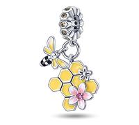 KUNSIR 925 Sterling Silver Charms for Bracelets fits European for Charms Bracelets Pandora Charms Ancient Architecture Pendant Light Up Pendant Beads
