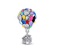 KUNSIR 925 Sterling Silver Charms for Bracelets fits European for Charms Bracelets Pandora Charms Ancient Architecture Pendant Light Up Pendant Beads