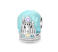KUNSIR 925 Sterling Silver Charms, Suitable For Pandora Bracelets, Heart-Shaped Beads Cubic Zirconia Pendants-Perfect As Gifts For Mother’S Day And Valentine’S Day.